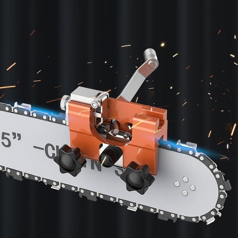 Chainsaw Sharpener Hand Cranked Manual Chain Saw Sharpening Tool Set