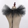 BLESSUME Victorian Ruffle Collar Renaissance Mesh Clown Collar Layered Neck
