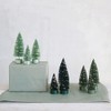Creative Co-op 6.5" Bottle Brush Trees w/LED Lights Set of