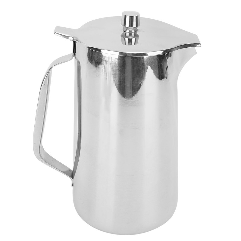 Stainless Steel Teapot 2L Water Pitcher with Ergonomic Handle Juice