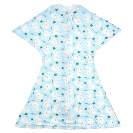 SleepingBaby Zipadee-Zip Transition Swaddle - Baby Swaddling Blanket with Zipper Convenience - Roomy Baby Wearable Blanket for Easy Diaper Changes - Snuggly Bear, X-Small (3-6 Month)