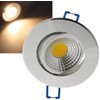 LED Downlight 5 W 350 lm Warm White Silver "