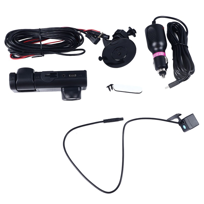 3 Channel Dash Cam 170° Front Viewing Angle Three Way