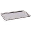Mariposa 3907 Beaded Buffet Tray, Silver