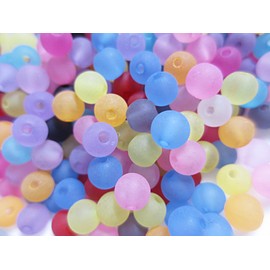 1000pcs Frosted Frosted Glass Beads Assorted Assorted Round 6mm Accessory Materials Handmade Parts Huey Grocery
