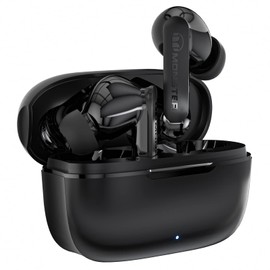 Monster N-Lite Clear Talk Wireless Earbuds, IPX8 Waterproof Earphones, Bluetooth 5.3 Headphones with CVC 8.0 Noise Reduction, Fast Charging for Sport