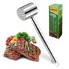 Meat Hammer, Meat Gratula, Round, Safe, Rustproof, Stainless Steel, Double-Sided