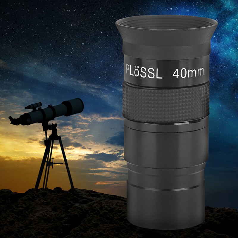 Black Metal 40mm 1.25inch Multilayer Wideband Coating Monocular Eyepiece for