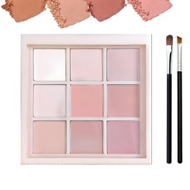 Matte Eyeshadow Palette – 9 Highly Pigmented Neutral Shades, Waterproof & Long Lasting, Smudge-Proof Blendable Formula, All-Matte Eye Shadow Pallet for Women, Everyday Natural Makeup (Pink)