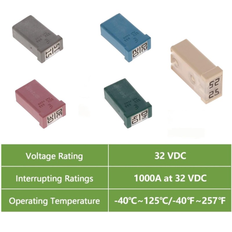 30Amp 32V Micro Cartridge Fuses Mini Automotive MCASE Shaped Cartridge