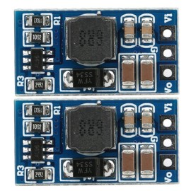 2Pcs DC-DC Boost Converter Module 2.6-5.5 to 5V/6V/9V/12V Step-up Voltage Regulator Voltage Converter for LED Motor(9V, no Pin)