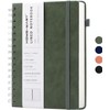 H HOME-MART A5 Lined Spiral Journal Notebook for Women &