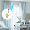 100pcs Brass Curtain Hooks,Heavy Duty Metal Metal Drapery Curtain Hooks,Metal