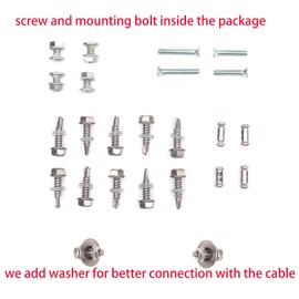 Garage Door Lock Kit with Spring Latch （Including All Hardware） Garage Door Lock Set Fits 1-3/8" Through 2" Thick Doors(Random Keyed) for Single/Double max Width to 18ft