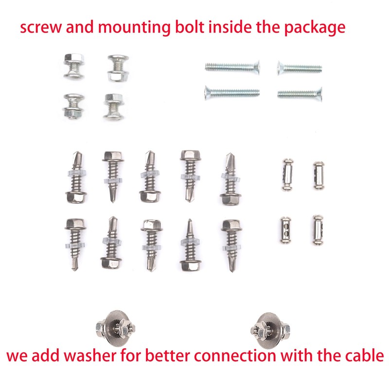 Garage Door Lock Kit with Spring Latch （Including All Hardware）