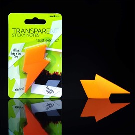 SUCK UK Transparente Haftnotizen - Blitz Bolzen