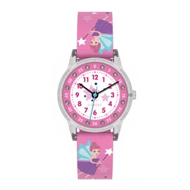Cander Berlin MNA 4030 P Children's Watch 3 ATM Waterproof Children's Watch Girls Learning Watch Pink Glitter Analogue, Strap.