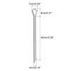 sourcing map Split Cotter Pin, 4mm x 60mm Stainless Steel