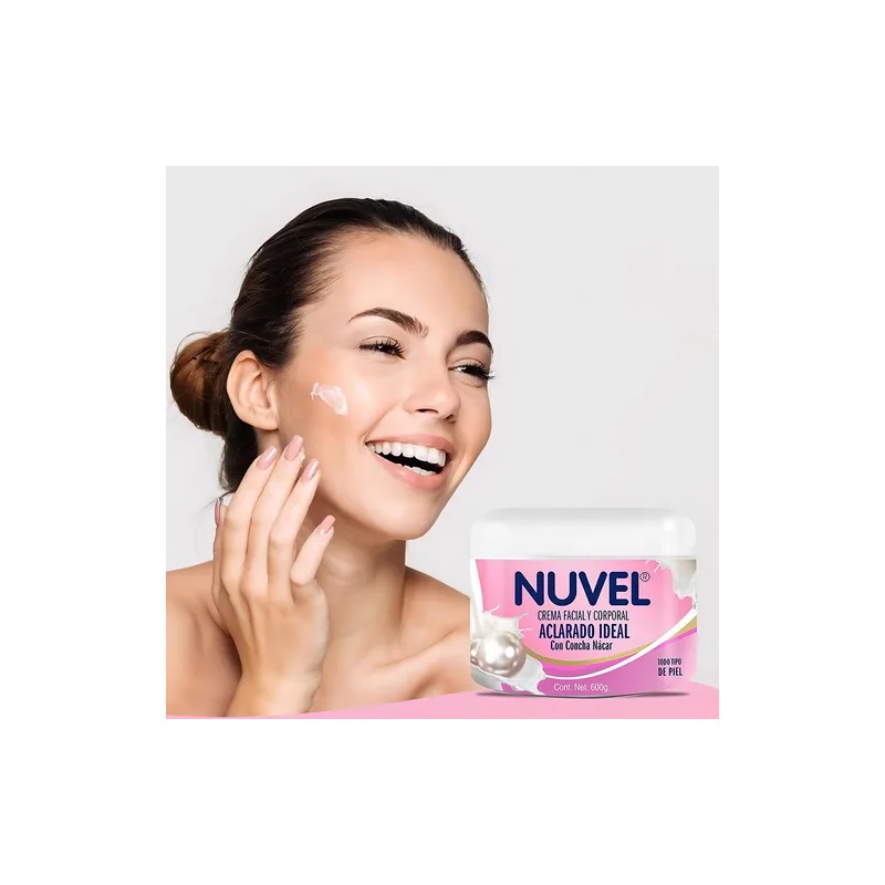 C-Crema Corporal Nuvel Aclarado Ideal con Concha Nácar 600g.