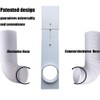 Universal Pipe Baffle Plastic Window Kit Plate Exhaust Fume Pipe