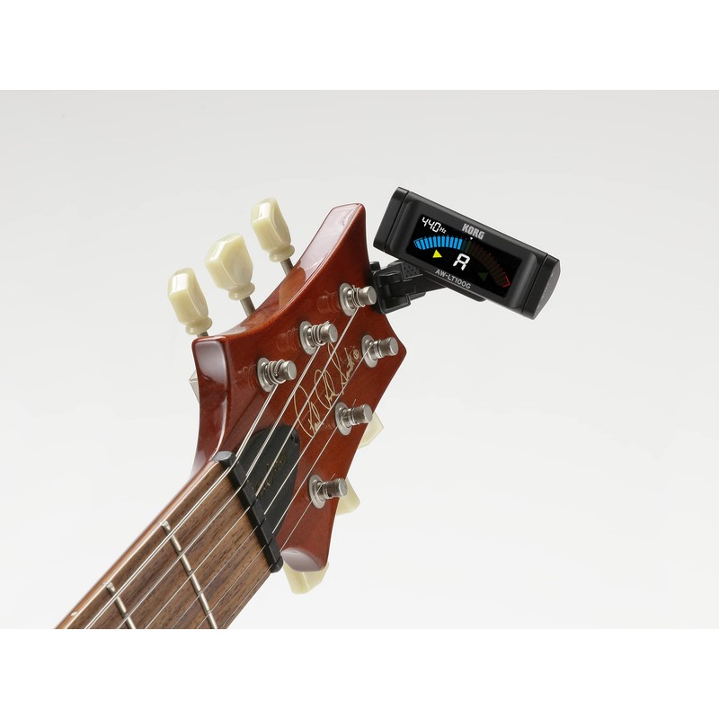 KORG Clip-on Tuner, 100-Hour Continuous Operation, Dedicated Base