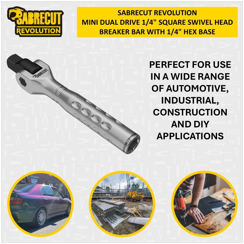 1 x SabreCut MRSC12 Mini Dual Drive Compact 1/4" Square
