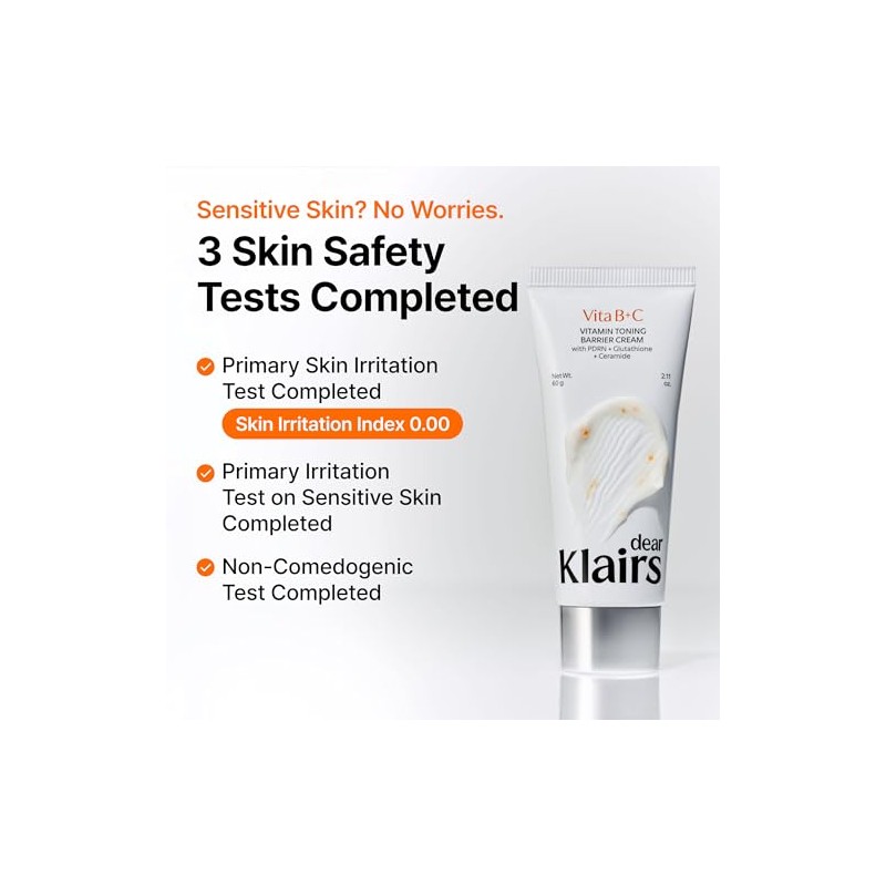 DearKlairs Crema Barrera Tonificante Vitamina 2.12 oz