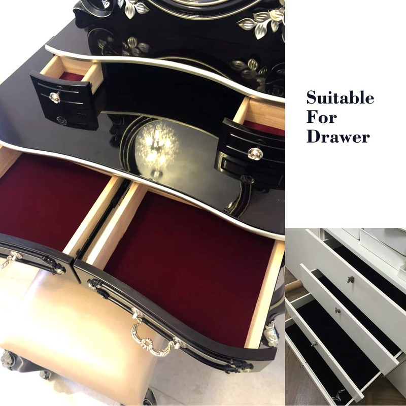 17.7×100 Inches Self-Adhesive Velvet Fabric， DIY Sewing Flocked Fabric Material(Red)