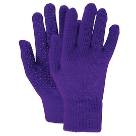 Dublin Magic Pimple Grip Riding Gloves, Dark Purple, One Size