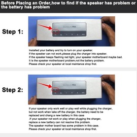 LUSONBAY 061384 061385 063287 063404 061386 Repalcemt New Speaker Battery for Bose Soundlink 7.4V 17Wh