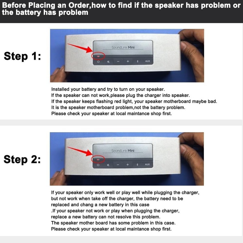 LUSONBAY 061384 061385 063287 063404 061386 Repalcemt New Speaker Battery