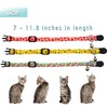 3 Pack Fruit Cat Collar with Bell Safety Breakaway Kitten