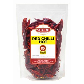 Red Chilli Hot (Whole) ~ 3.5oz | 100g ~ Lal Mirch ~ All Natural | Vegan | No Colors | Gluten Friendly | NON-GMO
