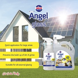 Nilco Angel Glass, Self Cleaning Treatment with Power Spray Gun, 70 Fl Oz