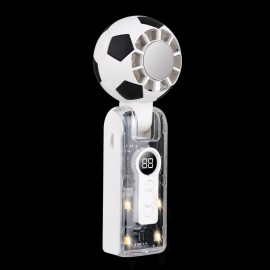 Portable Mini Fan Mini Rechargeable Fan Summer Fan 2026 Fans Soccer Fan Rechargeable Hand Held Fans Portable Personal Coolingcolor: White, Plug Type: No Plug Required
