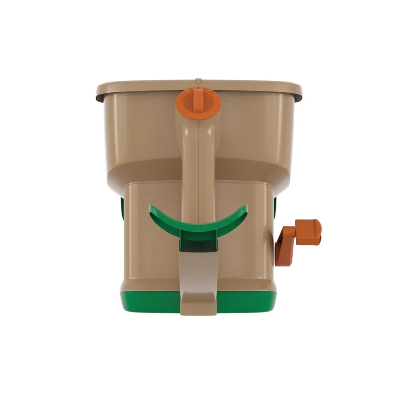 Scotts Whirl Hand-Powered Spreader for Grass Seed, Fertilizer, Salt, Ice