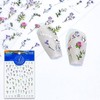 5D Embossed Nail Stickers for Nail Art - Self-Adhesive Floral
