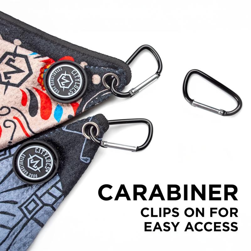 Magnetic Golf Towel, Ultra-Absorbent, Durable & Convenient, Caddie:_Sugar Skull Golf