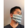 Green Spiral Greek Key Team Mask - Face Accessory -