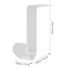 DOITOOL 2pcs Curtain Rod Top Mount Adjustable Curtain Rod Curtain
