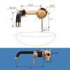 Wall Mount Bathroom Faucet - ARCORA Black and Gold Bathroom