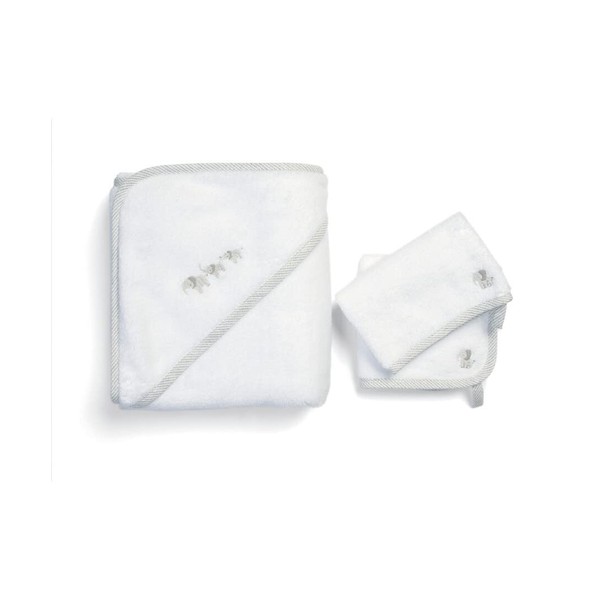 Mamas & Papas 3-Piece Towelling Set - Elephant