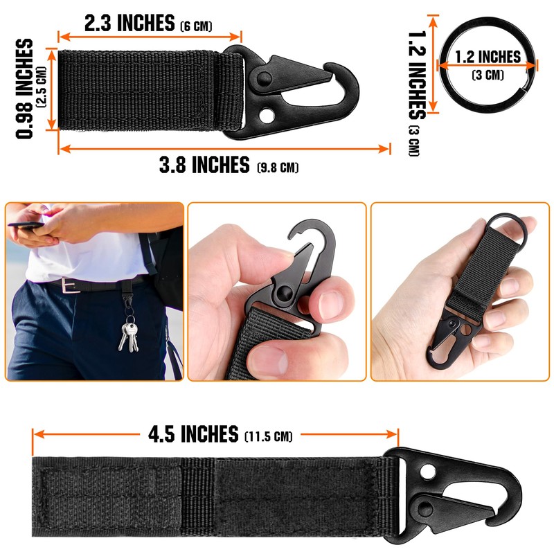 bvya 2 Pack Tactical EDC Pouches, Multi-Purpose Utility Tool Pocket