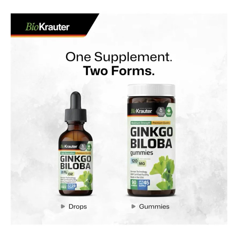 Gotas Premium Ginkgo Biloba Activa Tu Mente 60ml Americano