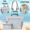 LUKIUP Women's 2-Piece Beach Bag Set, Versatile Shopper with 1