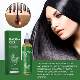 Aceite Natural de Batana para Cabello, Serum Capilar Nutritivo, Tratamiento para Crecimiento e Hidratación, 100ml (2 Botella)