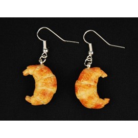 Miniblings Earrings Baking Pastry Croissant Breakfast Bread Bakers Smock