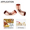 DTGN 2pcs 8mm (ID) 90 Degree Copper Pipe Fitting for