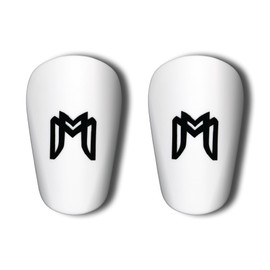 MediCaptain MiniGuards - Miniature Shin Guards for Soccer Players - Tiny Shin Pads for Men, Women, Teens - Smallest Shin Guards (White)