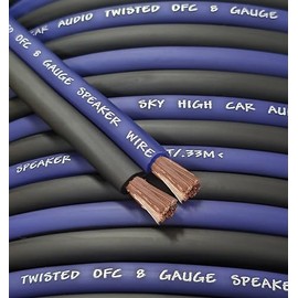 10' feet OFC True 8 Gauge AWG Oxygen Free Copper Speaker Wire Car Home Audio